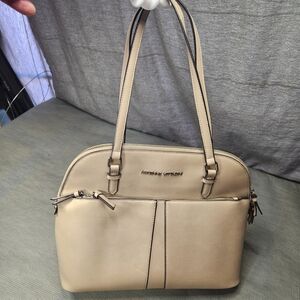 Bag Cream Dome Satchel Shoulder Bag Beige Shoulder Bag